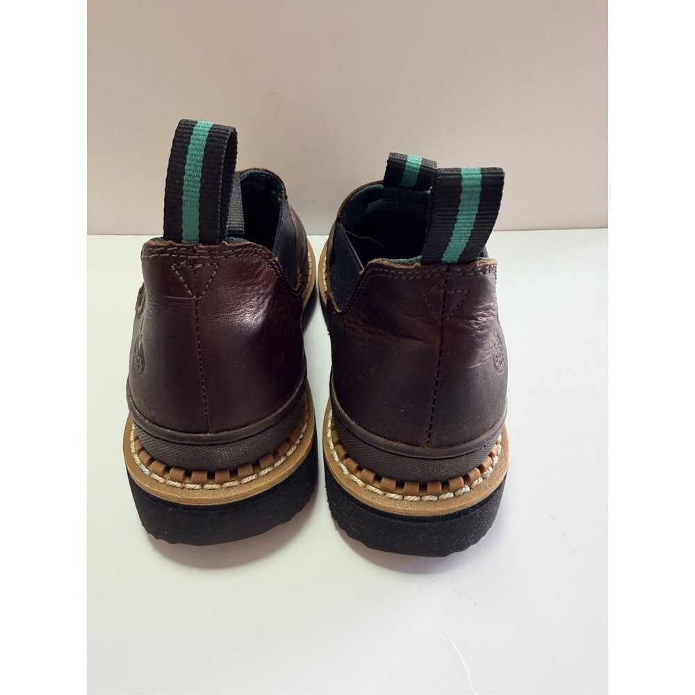 Georgia Giant Boots Womens 7.5 M Romeo Slip On Work Shoe Brown Leather - Picture 3 of 14